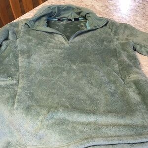 Lands End sage green fleece tunic - M